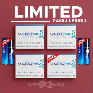 PAKEJ LIMITED ( 3 KOTAK VERONIQX + FREE 1 KOTAK VERONIQX + FREE PERFUME)